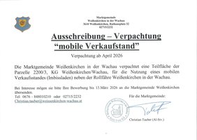 Ausschreibung