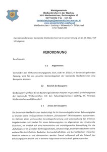 Verordnung Bausperre seit 23.03.2023