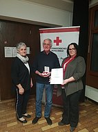Gerhard Denk - Goldene Verdienstmedaille mit silbernen Lorbeerkranz vom Roten Kreuz