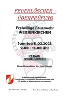 Feuerlöscherüberprüfung in Weißenkirchen
