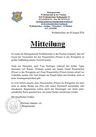 Mitteilung Tierwelt Mitteilung Tierwelt